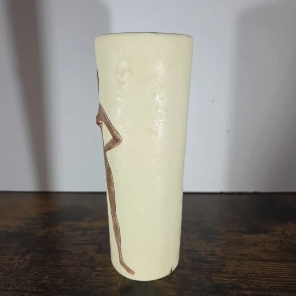 Vtg 1960s Sexy Naked Ladies Risque 3D Tumbler Glasses Tiki Barware Nude Naughty‎